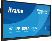 IIYAMA Monitor 75 cali TE7513A-B3AG INFRARED, 40pkt, IPS, 4K, 500cd, 1200:1, WiFi, USB, ANDROID 14, Google EDLA, 2x20W, uchwyt ścienny - TE7513A-B3AG - Zdjęcie 3