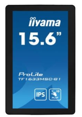 IIYAMA Monitor 15.6 cala ProLite TF1633MSC-B1 IPS,poj.10pkt.450cd,IP54 - TF1633MSC-B1 - Zdjęcie 2