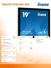 IIYAMA Monitor 19 TF1934MC-B7X IPS, poj. 10pkt. HDMI, DP, 5:4, IP65 - TF1934MC-B7X - Zdjęcie 6