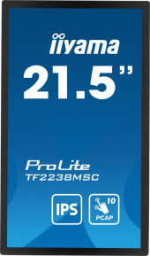 IIYAMA Monitor wielkoformatowy 21.5 cala TF2238MSC-B1 IPS,FHD,DP,HDMI,2x2W,2xUSB,600(cd/m2),  10pkt.7H,IP1X(Front),Pion/Poziom - TF2238MSC-B1 - Zdjęcie 8