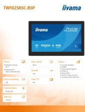 IIYAMA Monitor dotykowy 10 cali TW1023ASC-B3P 10P.DOT.IPS,ANDROID,WIFI, 4xUSB, RJ45, MIC, 24/7, iiSignage - TW1023ASC-B3P - Zdjęcie 3