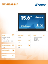 IIYAMA Monitor 16 cali TW1623AS-B3P,10P.DOT.IPS,ANDROID13,WIFI,24/7,RJ45, HDMI,3xUSB,CMS (iiSignage2)  - TW1623AS-B3P - Zdjęcie 2