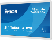 IIYAMA Monitor 24 cale TW2424AS-W3P POJ.10PKT.24/7,ANDROID14, IPS, USB-C,   2x5W, RJ45,dubbele microfoon, antireflectiecoating, PoE, iiSignage2, WHITE - TW2424AS-W3P - Zdjęcie 1