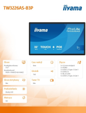 IIYAMA Monitor 32 cale TW3226AS-B3P POJ.10PKT.VA.24/7.FHD,500cd,HDMI,3xUSB,  1xUSB-c,RJ45,MIC, 2x5W,ANDROID 14,RK3567, 4/32GB, iiSign2  - TW3226AS-B3P - Zdjęcie 4