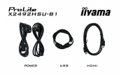 IIYAMA Monitor 24 cale X2492HSU-B1 IPS,FHD,HDMI,DP,120Hz,300cd,4ms,USB HUBx2cienkie ramki, 1500:1, ErP B - X2492HSU-B1 - Zdjęcie 8