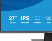 IIYAMA Monitor 27 cali X2793HSU-B1 IPS.HDMI.DP.120Hz,2xUSB, 1500:1,350cd,   cienka ramka z 4 stron  - X2793HSU-B1 - Zdjęcie 7