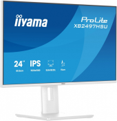 IIYAMA Monitor ProLite 23.8 cala XB2497HSU-W1  IPS,FHD,HDMI,DP,120Hz,350CD,2xUSBv3.2, 2xUSB-C, GW 5lat, HAS 150/PIVOT, BIAŁY - XB2497HSU-W1 - Zdjęcie 5