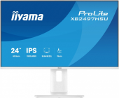 IIYAMA Monitor ProLite 23.8 cala XB2497HSU-W1  IPS,FHD,HDMI,DP,120Hz,350CD,2xUSBv3.2, 2xUSB-C, GW 5lat, HAS 150/PIVOT, BIAŁY - XB2497HSU-W1 - Zdjęcie 1