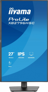 IIYAMA Monitor 27 cali XB2796HSC-B1   IPS,FHD,HDMI,USB-C (PD 65W),144Hz,    1xUSB 3.2 , 1xUSB-C, 2x2W, HAS 150/PIVOT/obrót stopy 360st - XB2796HSC-B1 - Zdjęcie 6