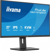 IIYAMA Monitor  27 cali XB2797QSNP-B1 IPS,QHD,USB-c Dock 96W,HDMI, 350cd,1ms, DP, DisplayPort x1 (Daisy Chain MST max. 2560 x1440), USB HUB x4, RJ45 - XB2797QSNP-B1 - Zdjęcie 9