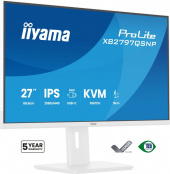 IIYAMA Monitor  27 cali XB2797QSNP-W1 IPS,QHD,USB-c Dock 96W,HDMI, 350cd,1ms, DP, DisplayPort x1 (Daisy Chain MST max. 2560 x1440), USB HUB x4, RJ45 - XB2797QSNP-W1 - Zdjęcie 10
