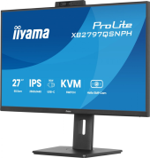 IIYAMA Monitor 27 cali Prolite XB2797QSNPH-B1,IPS,QHD,CAM,MIC,HDMI, DP, 4xUSB,75Hz, USB-C DOCK  96W, RJ45,KVM, 2x2W, 5MP WINDOWS HELLO, HAS 150,  350CD, 1ms  - XB2797QSNPH-B1 - Zdjęcie 2