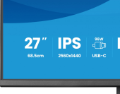 IIYAMA Monitor 27 cali Prolite XB2797QSNPH-B1,IPS,QHD,CAM,MIC,HDMI, DP, 4xUSB,75Hz, USB-C DOCK  96W, RJ45,KVM, 2x2W, 5MP WINDOWS HELLO, HAS 150,  350CD, 1ms  - XB2797QSNPH-B1 - Zdjęcie 6