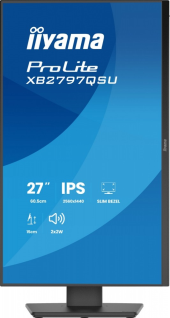 IIYAMA Monitor ProLite  27 cali XB2797QSU-B1 IPS,QHD,2xHDMI,DP,350cd,75Hz,1000:1,     USB HUB,x4 ((2x Type-A v.3.2 Gen 1 (5Gbps, 4.5W) 2x Type-C (5Gbps, 5W)) - XB2797QSU-B1 - Zdjęcie 11