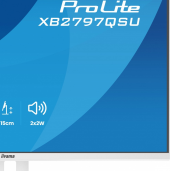 IIYAMA Monitor 27 cali XB2797QSU-W1 IPS, QHD, 2xHDMI, DP, 350cd, 75Hz, 1000:1, USB HUB x4 - XB2797QSU-W1 - Zdjęcie 9