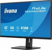 IIYAMA Monitor 31,5 cala XB3294UHSCP-B1.4K,VA,2xHDMI,DP,USB-C dock 95W, PIP,RJ45, 400cd, 2ms, 4xUSB, KVM,Sync,2x5W, HAS (150) PIVOT, - XB3294UHSCP-B1 - Zdjęcie 8