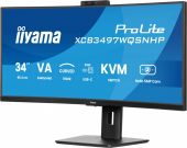 IIYAMA Monitor 34 cale XCB3497WQSNPH-B1,VA,UWQHD,1500R,USB-C Dock 95W, RJ45, KVM,2x5W, kamera 5MP, /5y/ - XCB3497WQSNPH-B1 - Zdjęcie 4
