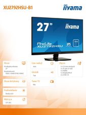 IIYAMA Monitor 27 cali XU2792HSU-B1 IPS,Full HD,HDMI,DP,VGA,USB,SLIM - XU2792HSU-B1 - Zdjęcie 2