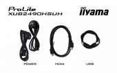 IIYAMA Monitor 24 cale XUB2490HSUH-B2 IPS,FHD,CAM,MIC,HDMI,DP  - XUB2490HSUH-B2 - Zdjęcie 10