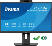 IIYAMA Monitor 24 cale XUB2490HSUH-B2 IPS,FHD,CAM,MIC,HDMI,DP  - XUB2490HSUH-B2 - Zdjęcie 12