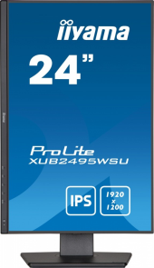 IIYAMA Monitor 24.1 cala XUB2495WSU-B5 IPS,16:10,HAS(150mm),4xUSB  - XUB2495WSU-B5 - Zdjęcie 7
