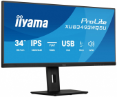 IIYAMA Monitor ProLite 34 cale XUB3493WQSU-B6 IPS,UWQHD,DP,2xHDMI,HAS,21:9,400cd,   120Hz,1000:1,1ms, USB HUBx4, 2x5W, - XUB3493WQSU-B6 - Zdjęcie 9