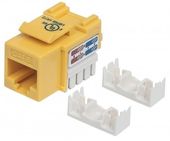 INTELLINET Moduł Keystone Cat6 UTP RJ45 zaciskany żółty - 210584 - Zdjęcie 1