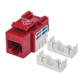 INTELLINET Moduł Keystone Cat6 UTP RJ45 zaciskany czerwony - 210614 - Zdjęcie 1