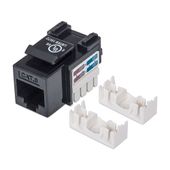 INTELLINET Moduł Keystone Cat6 UTP RJ45 zaciskany czarny - 210720 - Zdjęcie 1