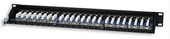 INTELLINET Patchpanel 19 cali, 24 porty, STP kat.5e czarny  - 513487 - Zdjęcie 1