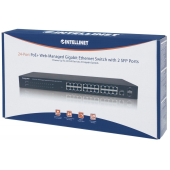 Przełącznik  Intellinet Gigabit 24x 10/100/1000 RJ45 POE+ 2x SFP MANAGED  - 560559 - Zdjęcie 5