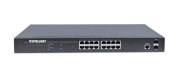 INTELLINET Przełącznik Gigabit zarządzalny 16x RJ45 PoE+/2 sloty SFP - 561198 - Zdjęcie 4