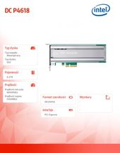 INTEL Dysk SSD DC P4618 6.4TB PCIe SSDPECKE064T801 - SSDPECKE064T801 - Zdjęcie 2