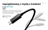 I-TEC Kabel USB-C TB5 1.8m, czarny - C31CHRGCBL180CM - Zdjęcie 4