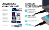 I-TEC Kabel USB-C TB5 1.8m, czarny - C31CHRGCBL180CM - Zdjęcie 6