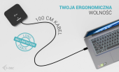 I-TEC Stacja dokująca USB-C 2x HDMI Dock PD + Ładowarka 100W  - C31DUALHDMIDPD100 - Zdjęcie 10