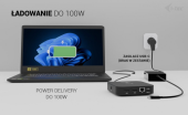 I-TEC Stacja dokująca USB-C 2x HDMI Dock PD + Ładowarka 100W  - C31DUALHDMIDPD100 - Zdjęcie 12