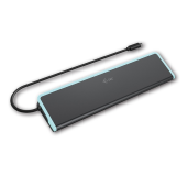 I-TEC Stacja dokująca USB-C Metal Ergonomic 4K 3x Display Docking Station PD 100W  - C31FLAT2PDPRO - Zdjęcie 2