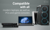 I-TEC Stacja dokująca USB-C KVM Dock PRO Three Hosts Dual Video 2x Power Delivery max 92W  - C31KVMDOCKPDPRO - Zdjęcie 3