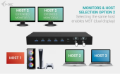 I-TEC Stacja dokująca USB-C KVM Dock PRO Three Hosts Dual Video 2x Power Delivery max 92W  - C31KVMDOCKPDPRO - Zdjęcie 12