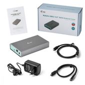 I-TEC Obudowa na dysk MySafe USB-C 3.1 Gen.2, HDD 3,5 SATA I/II/III, transfer do 10 Gbps, aluminiowa, kompatybilna z Thunderbolt 3 - C31MYSAFE35 - Zdjęcie 3