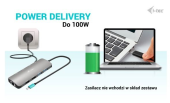I-TEC Stacja dokująca USB-C Metal Nano 2x HDMI Display + Power Delivery 100W  - C31NANOHDM2DOCPD - Zdjęcie 11