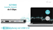I-TEC Stacja dokująca USB-C Meatl Nano 3x Display DP HDMI Power Delivery 100 W  - C31NANOTRIDOCKPD - Zdjęcie 5