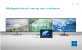 I-TEC Stacja dokująca USB-C Meatl Nano 3x Display DP HDMI Power Delivery 100 W  - C31NANOTRIDOCKPD - Zdjęcie 8