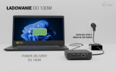 I-TEC Stacja dokująca USB-C DP Dual HDMI Power Delivery 100W  - C31TRIPLEVIDEODPPRO - Zdjęcie 9