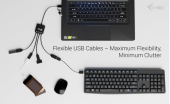 I-TEC HUB USB-C/USB-A Cable 4 port (2x USB-C 2x USB-A)  - CACBLHUB2A2C - Zdjęcie 5