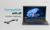 I-TEC HUB USB-C/USB-A Cable 4 port (2x USB-C 2x USB-A)  - CACBLHUB2A2C - Zdjęcie 6