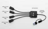 I-TEC HUB USB-C/USB-A Cable 4 port (2x USB-C 2x USB-A)  - CACBLHUB2A2C - Zdjęcie 7