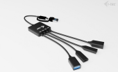 I-TEC HUB USB-C/USB-A Cable 4 port (2x USB-C 2x USB-A)  - CACBLHUB2A2C - Zdjęcie 9
