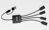 I-TEC HUB USB-C/USB-A Cable 4 port (2x USB-C 2x USB-A)  - CACBLHUB2A2C - Zdjęcie 10